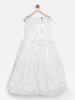 Branyork White Lace Fit and Flare Dress