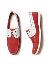 Fastalas Maroon Suede Boat Shoes