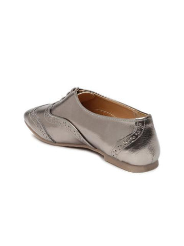 Scamanus Gunmetal-Toned Casual Shoes